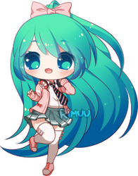 FREE Ribbon Girl Miku Pagedoll