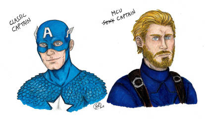 Captain america: two different versions