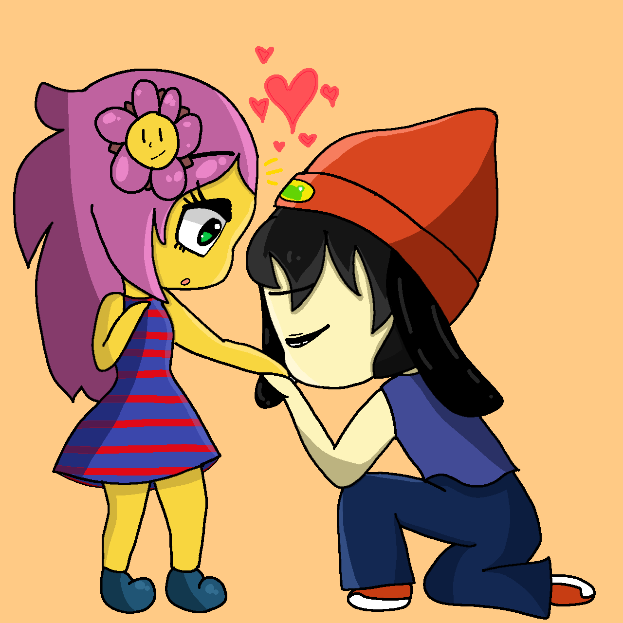 ✧ go back into your endless dream ✧ — Do you guys remember my PaRappa x  Sunny fankid