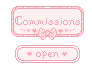 Pretty Pink Commissions Open Stamp