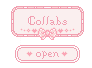 Pretty pink Collabs Open Stamp by Glycyrrhizicacid
