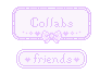 Pretty Purple Collabs friends only Stamp
