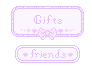 Pretty Purple Gifts friends only Stamp