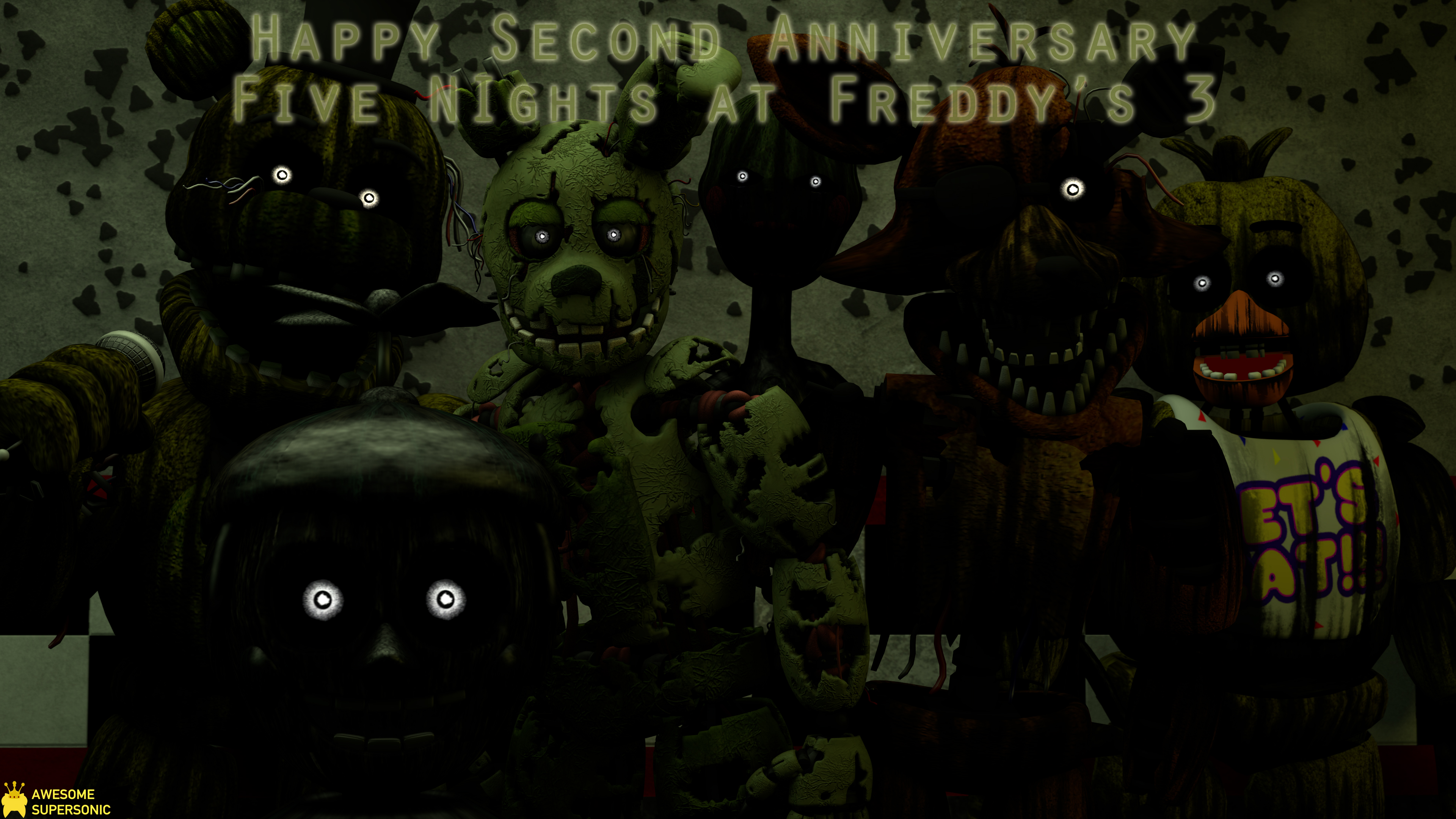 FNAF 3 ANNIVERSARY} In Five Nights At Freddy's3. by MemeEverYT on  DeviantArt