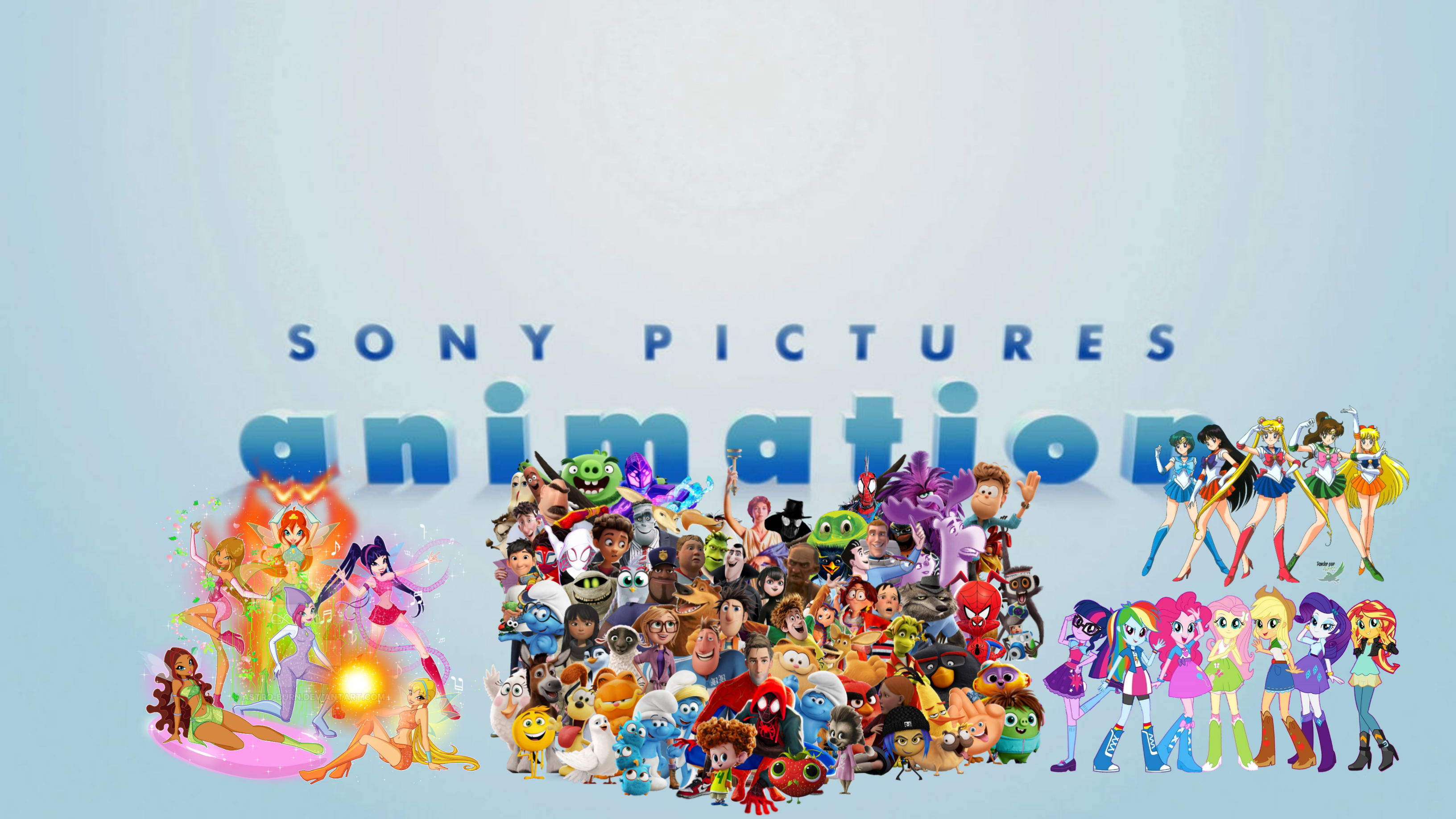 Sony Pictures Animation logo with Characters by hyattjacob55 on DeviantArt