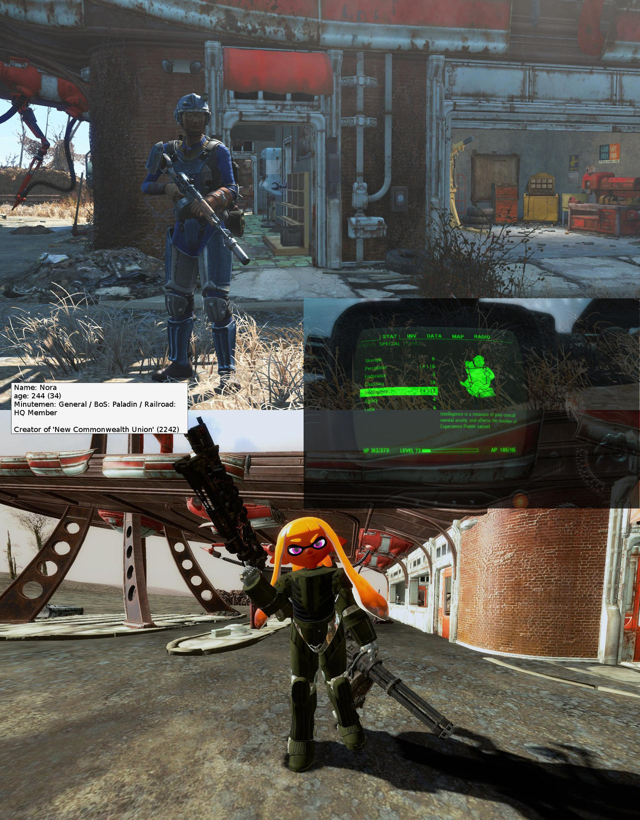 Here Is Nora (splatoon / fallout4) by fersable on DeviantArt