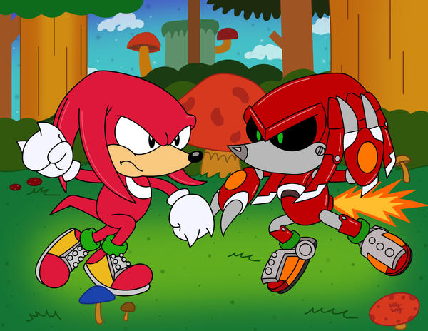 Metallic Knuckles Knuckles vs Metal Knuckles by SlySonic on DeviantArt