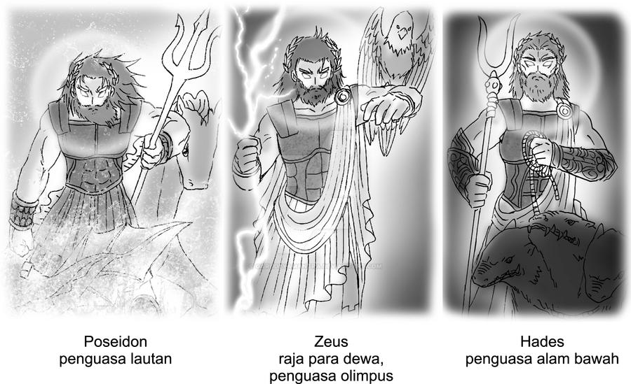 Poseidon Zeus Hades By Garudeyamantra On Deviantart Poseidon Zeus Hades By Garudeyamantra On Deviantart