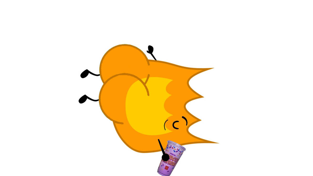 Thicc Firey Holding Grimace Shake by CadenBBlox on DeviantArt