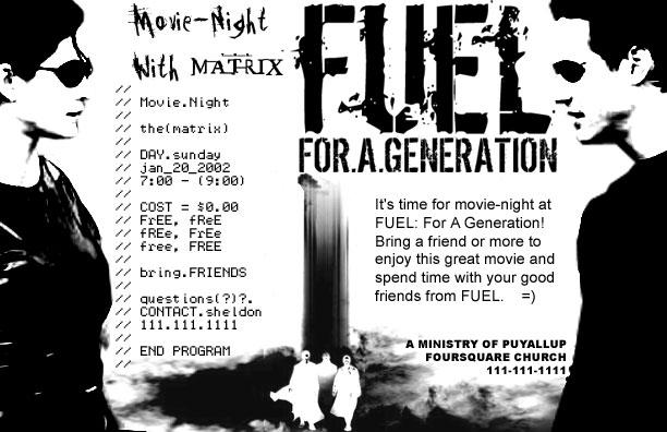 Fuel Matrix Flyer by jfreak on DeviantArt