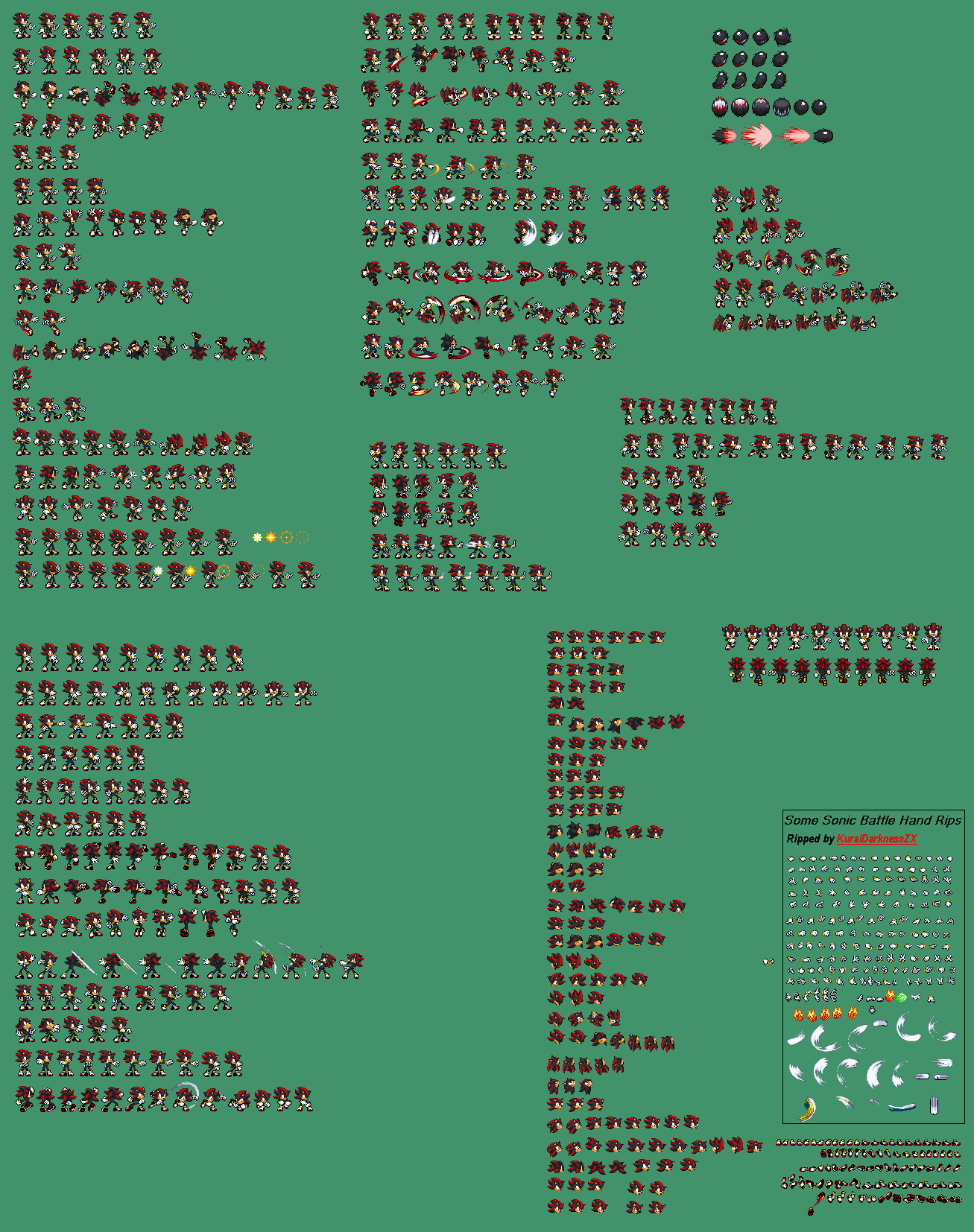 Shadow TH sprite sheet (My Simple Take) by jkrules40 on DeviantArt