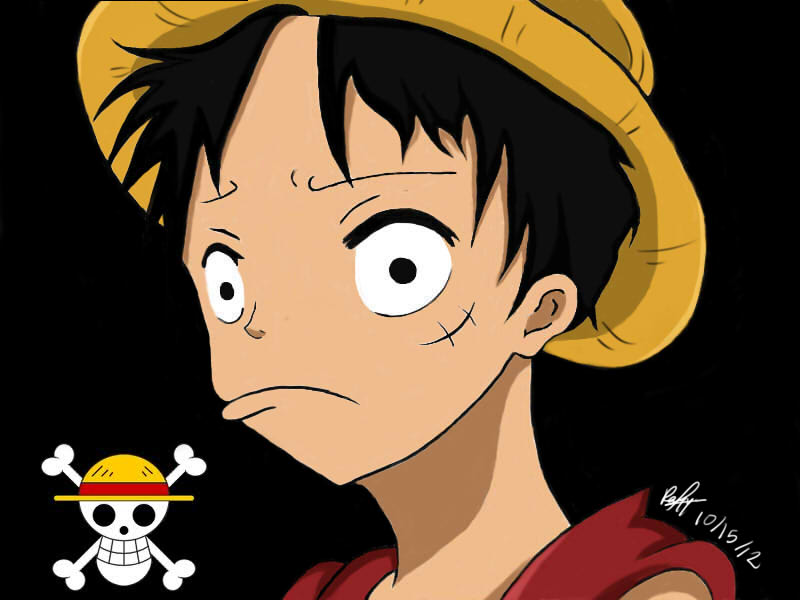 Monkey D Luffy Laughing face by CreativeDyslexic on DeviantArt