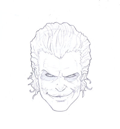 joker head sketch