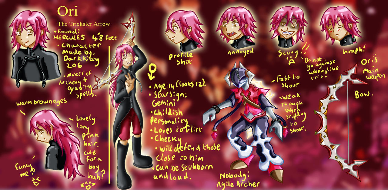 Orie Characters Ori Character sheet by Lrme87 on DeviantArt