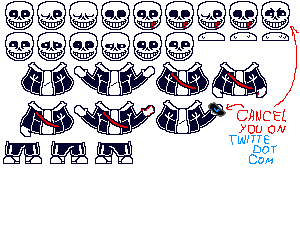 Undertale) SANS sprite V2 by G.O.S. (me) (read de by guardianofskeleto on  DeviantArt