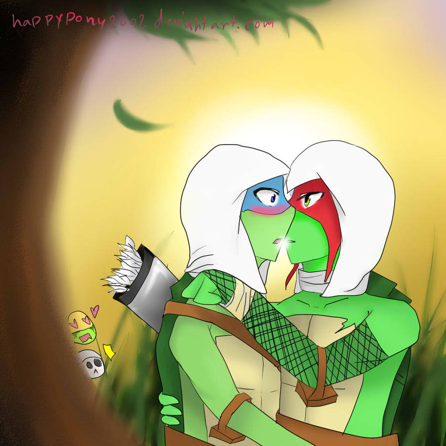 Leo X Raph Rise TMNT - Raph X Leo sneak peek by Sue-LittleWolfie on DeviantArt