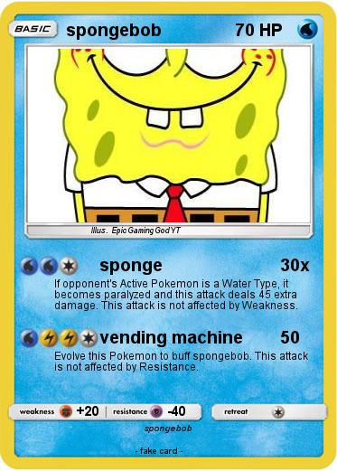 Pokemon Card 007 Spongebob By Supermemerntg2 On Deviantart Pokemon Card 007 Spongebob By Supermemerntg2 On Deviantart
