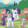 Cupix and Rarity meet Spike