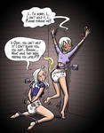 Request - Mirajane and Lissana smelly in bondage