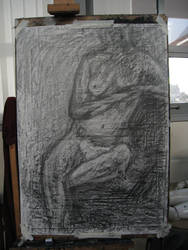 Life Model Charcoal I