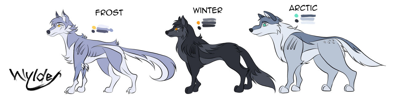 Just some wolf characters by wowzories on DeviantArt