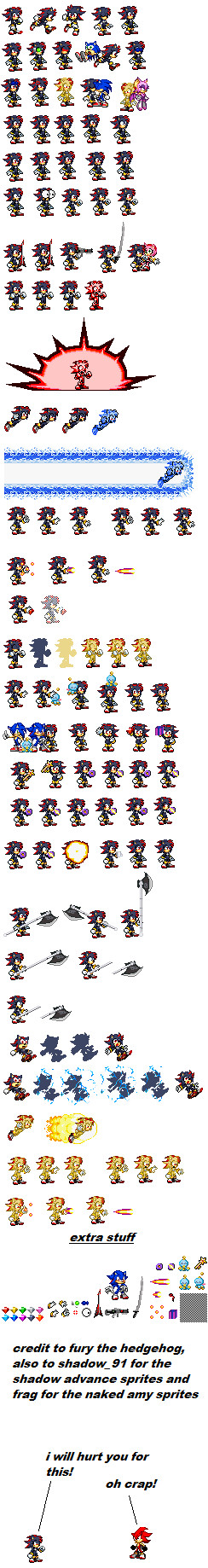 SHADOW THE HOG FEMALE SPRITES (Link to PNG below)