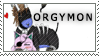 Orgymon Stamp by ladychimera