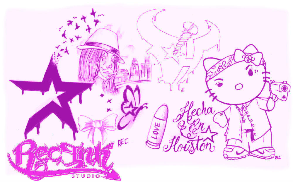 H town tattoo,Hello Kitty Chola 713,Chicana, REC by TXREC on DeviantArt