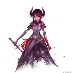 Demon Warrior ~ sketch~ by Likesac