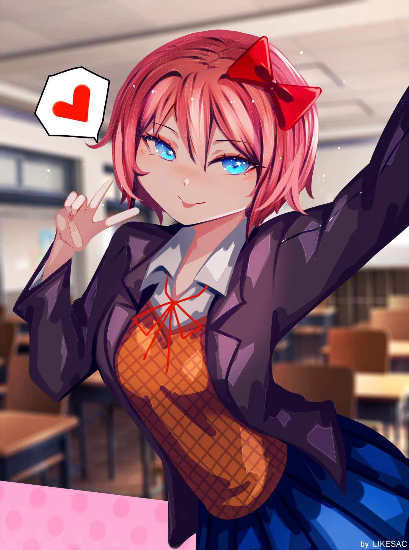 ddlc ~ Sayori by Likesac on DeviantArt