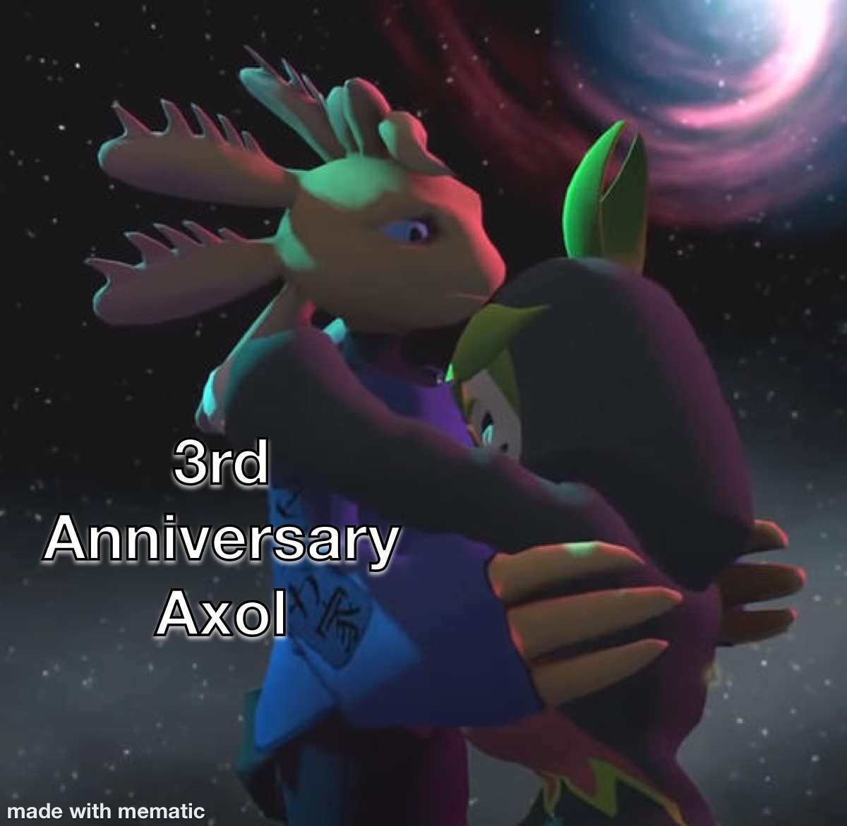 Three years of Axol by Milky-Way-Zeo on DeviantArt