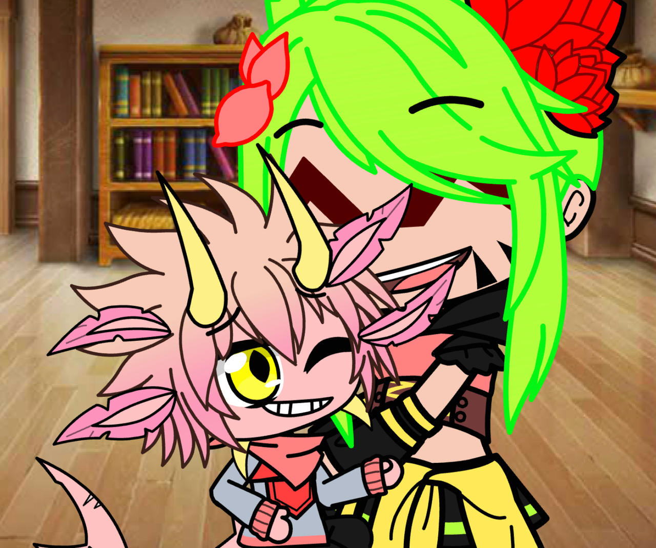 Axol Jr and Melony by Kanohi-Zeo on DeviantArt