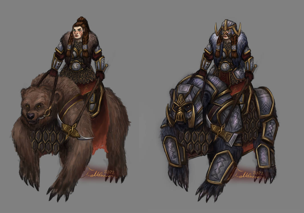 Bear Rider Fortress: Bear Rider and Bear Knight by Trolldaeron on DeviantArt
