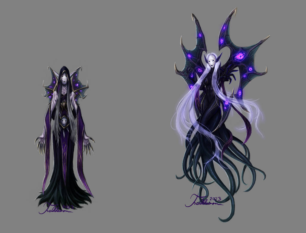 Witch Frame Face Less Dungeon: Shadow Witch and Faceless by Trolldaeron on DeviantArt