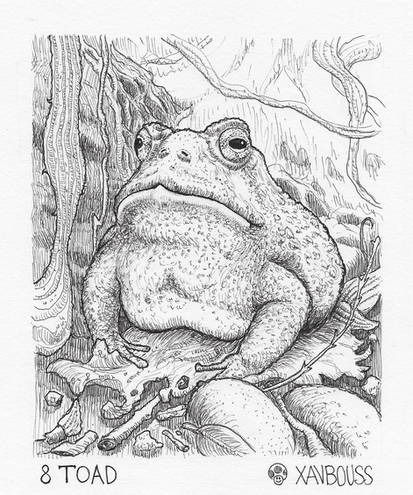 Inktober  23 08 Toad