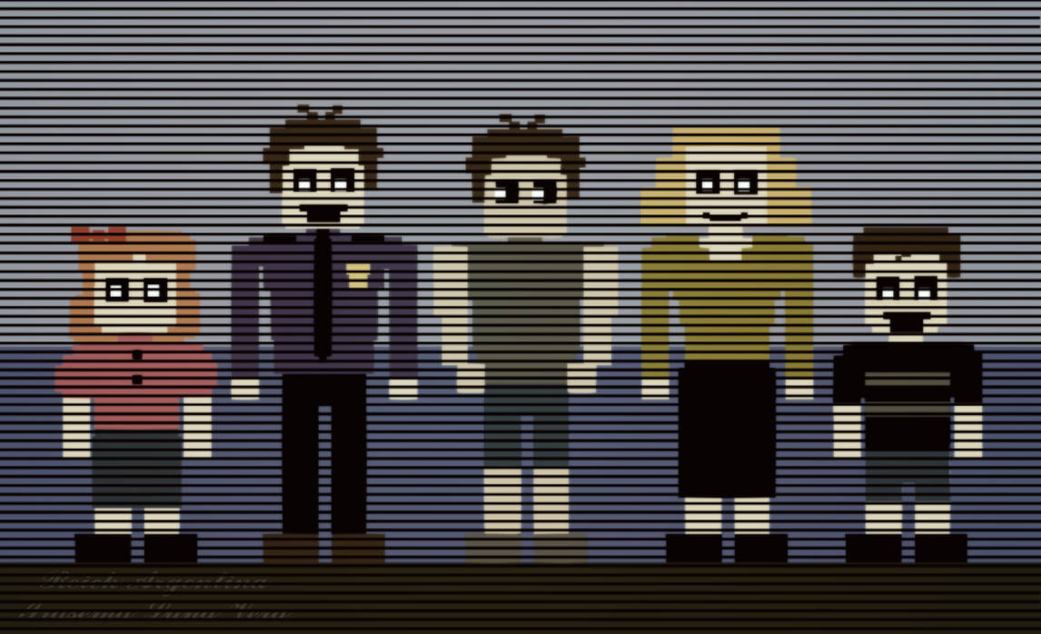 8 bit Afton Family | FNAF humans by Reichargentina on DeviantArt