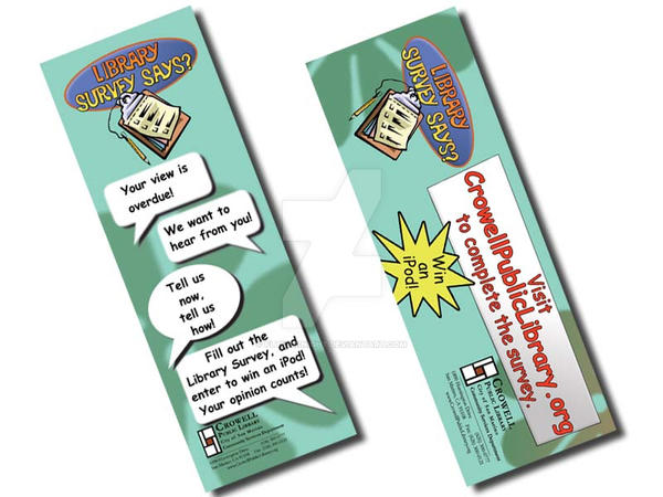 Library Survey bookmarks