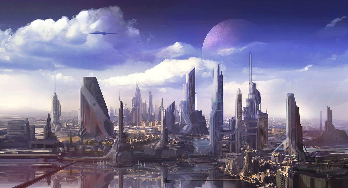 Где другие цивилизации. Научно-фантастический город (Sci-Fi City) Universal Singgapor. Город будущего. Город в будущем. Футуристический город.