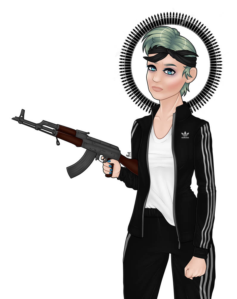 machine gun girl by xpucToc-cnacu on DeviantArt