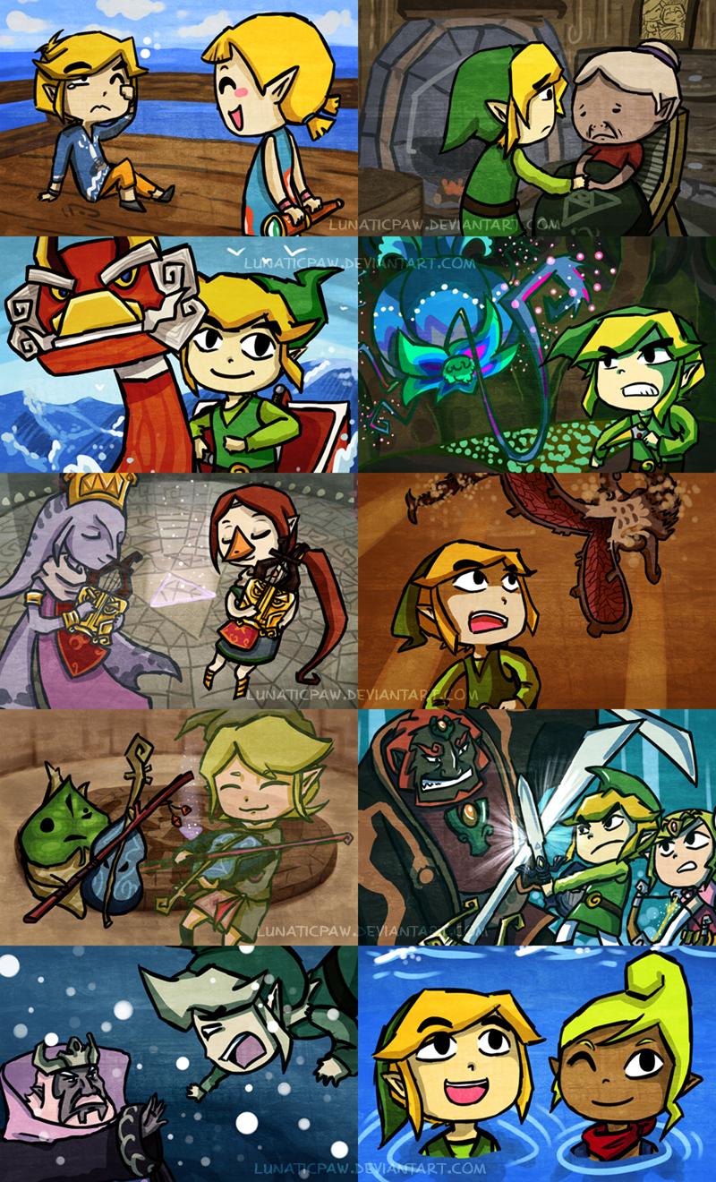 Wind waker scenes.