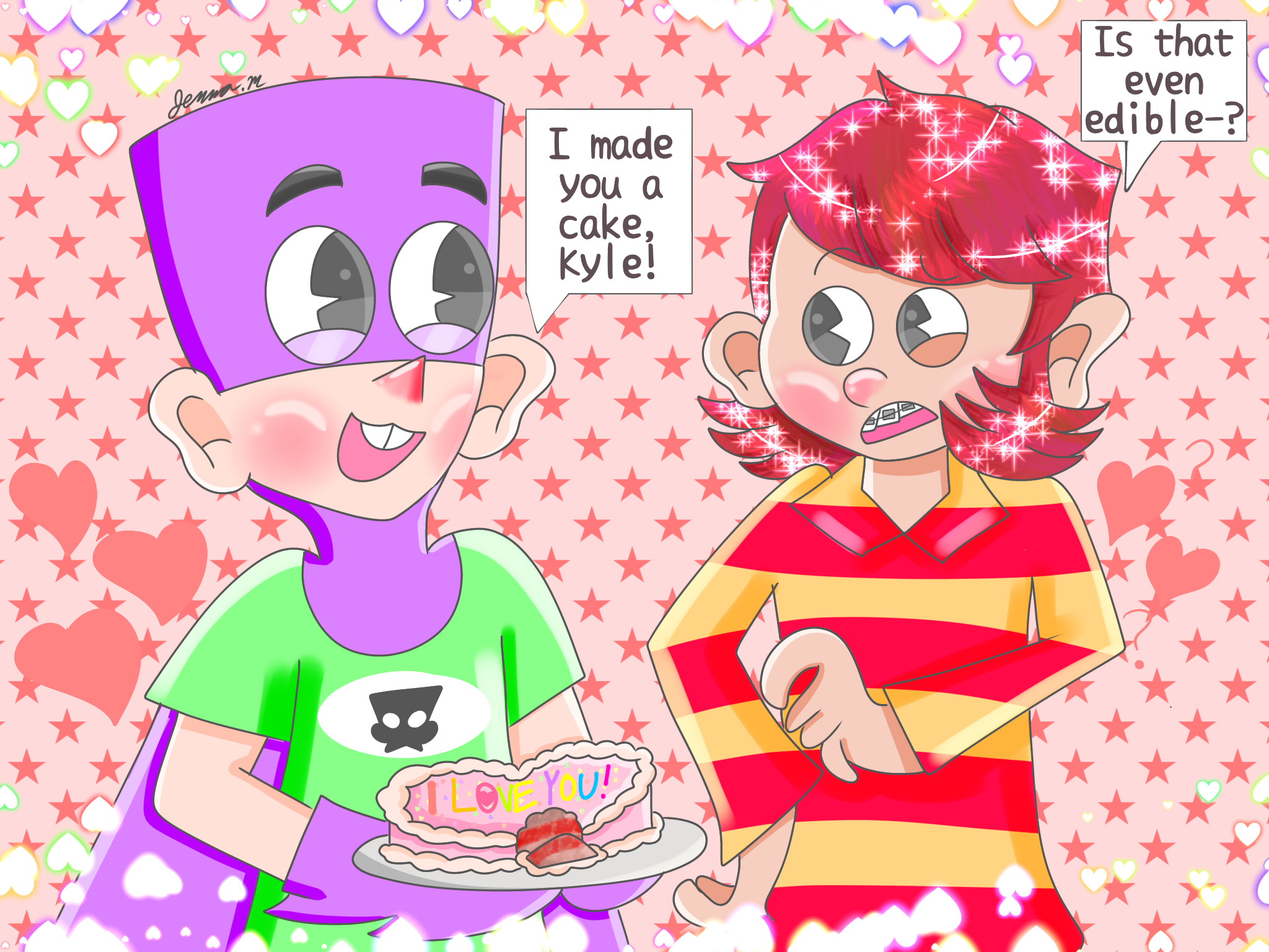 Fanboy and Chum Chum Edible Cake Topper