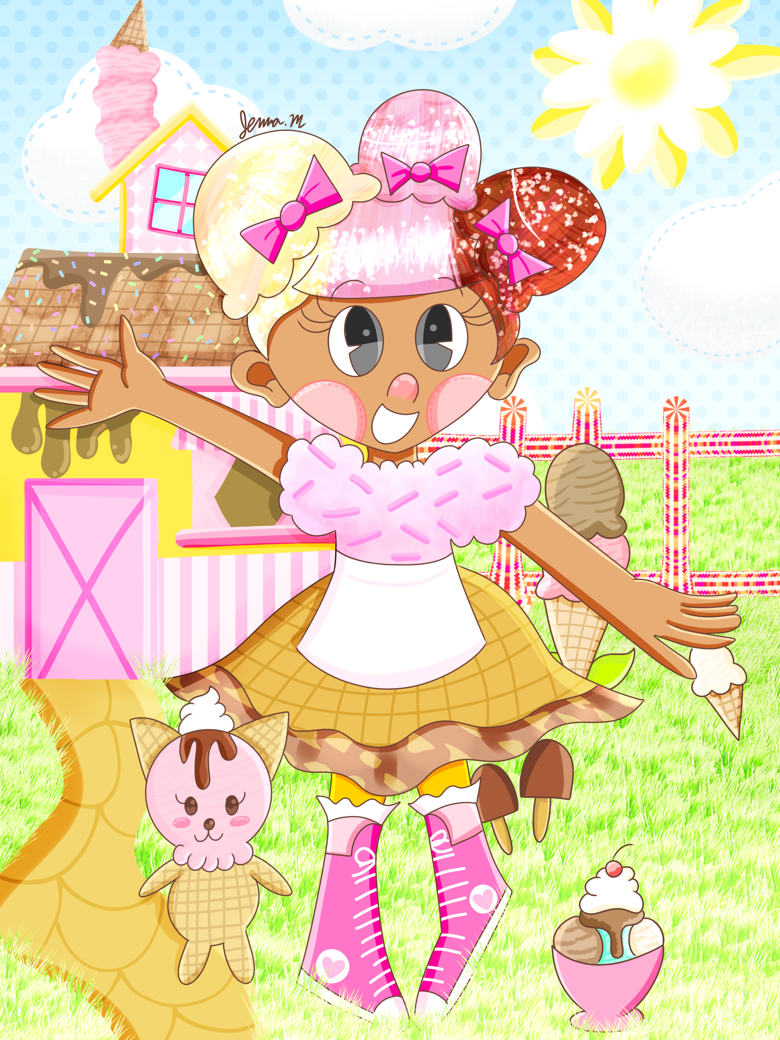 Lalaloopsy scoops top waffle cone