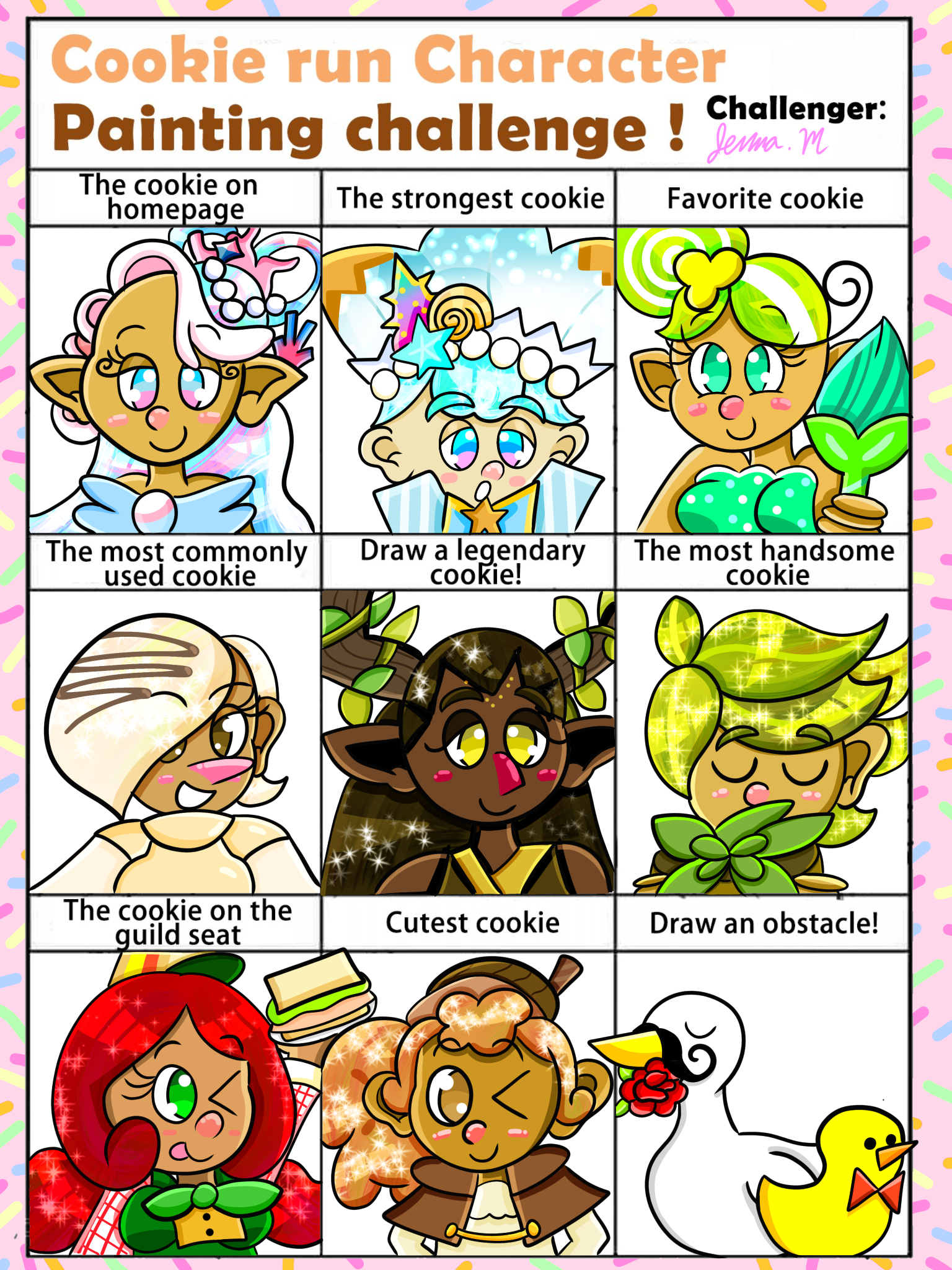 The Cookie Run Character Painting Challenge By Jemibuni On Deviantart