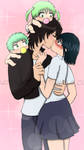 Oga and Kunieda kiss by Shawnfan123