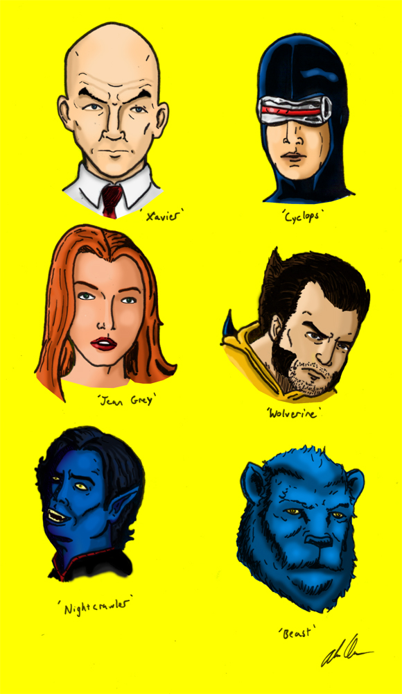 X-Men Character Designs by alexhdunn on DeviantArt
