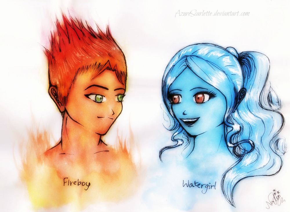 Fireboy And Watergirl By Azurescarlette On Deviantart.