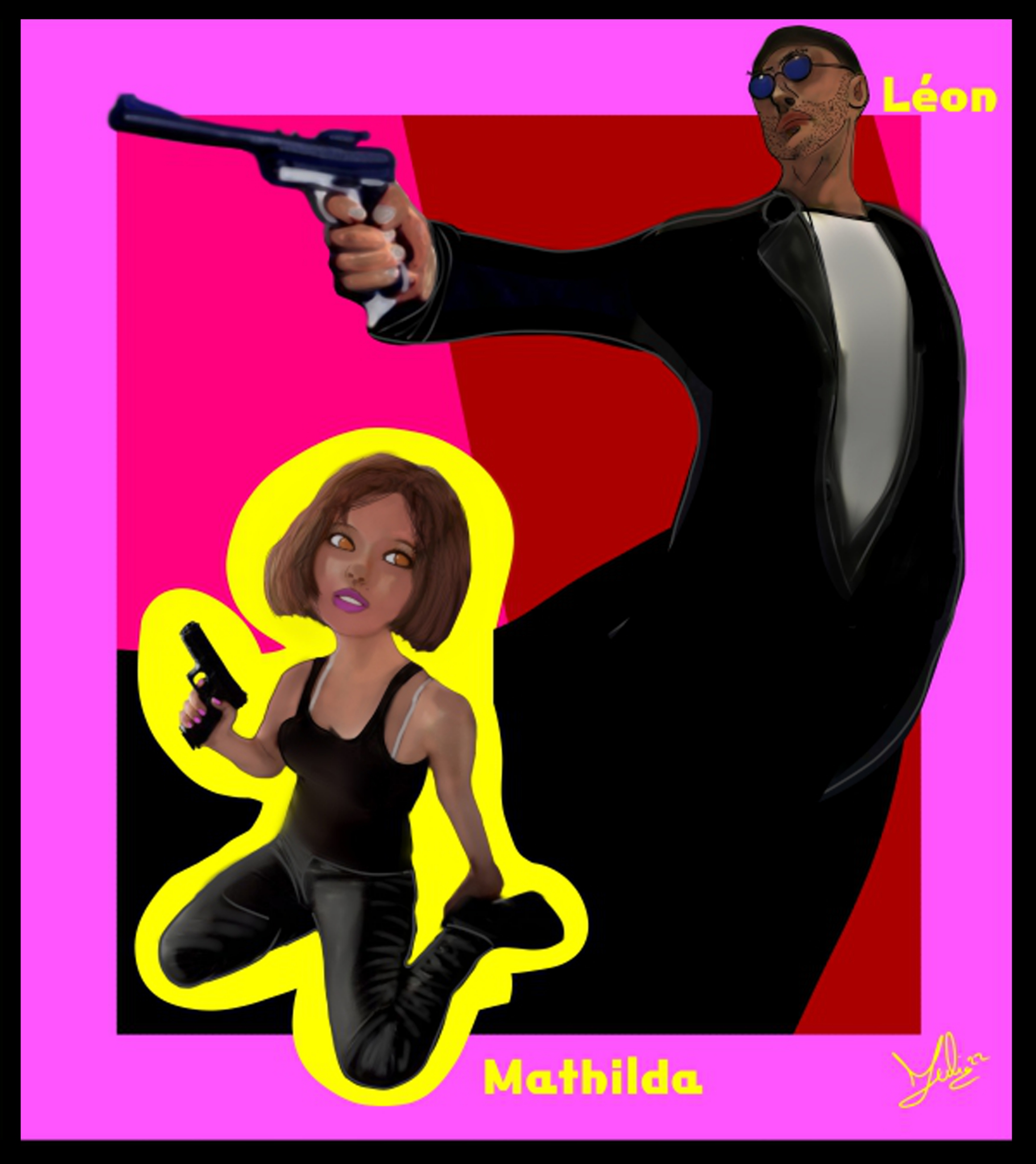 Leon Mathilda Gun Leon and Mathilda Leon The Professional (1994) by living2colourful on ...