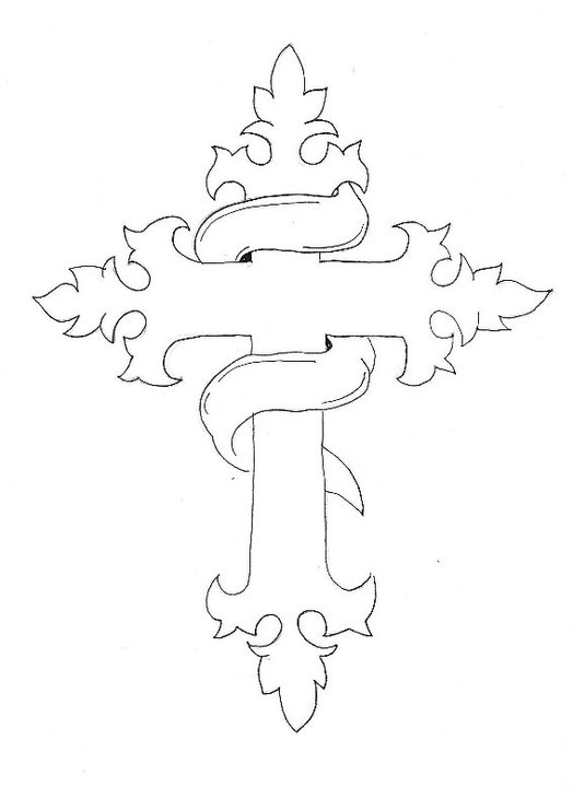 Cross Outline By NatchezArtist On DeviantArt cross-outline-by-natchezartist-on-deviantart