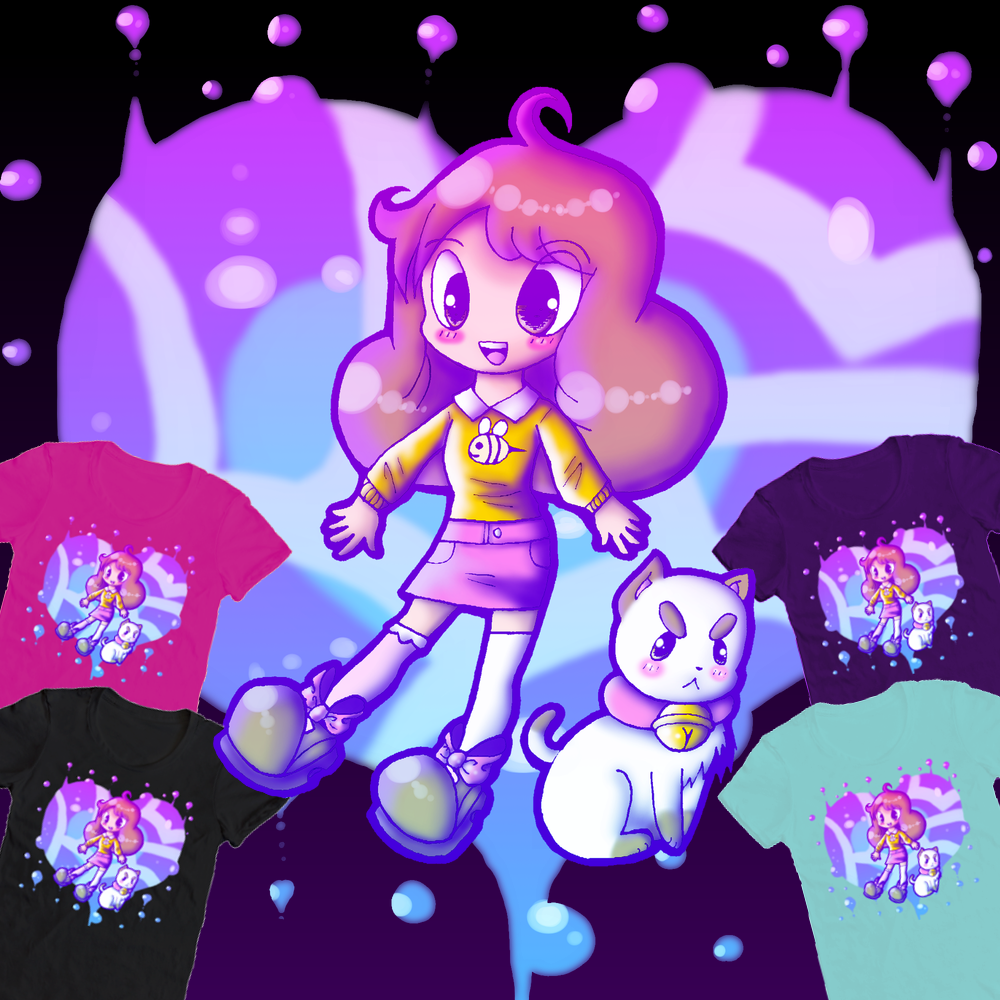 Bee and Puppycat - Aqua Dream T-shirt