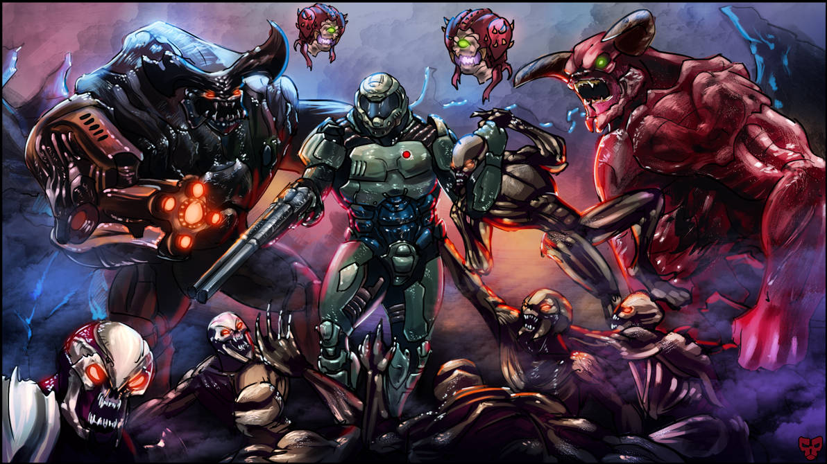 Deviantart Doom Unit DooM by VikArachnid on DeviantArt